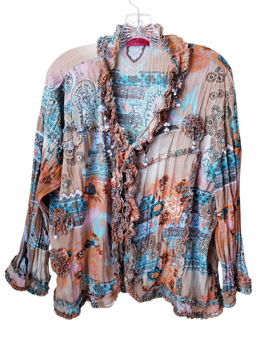 Vintage Carina Y2k Multi Print Top